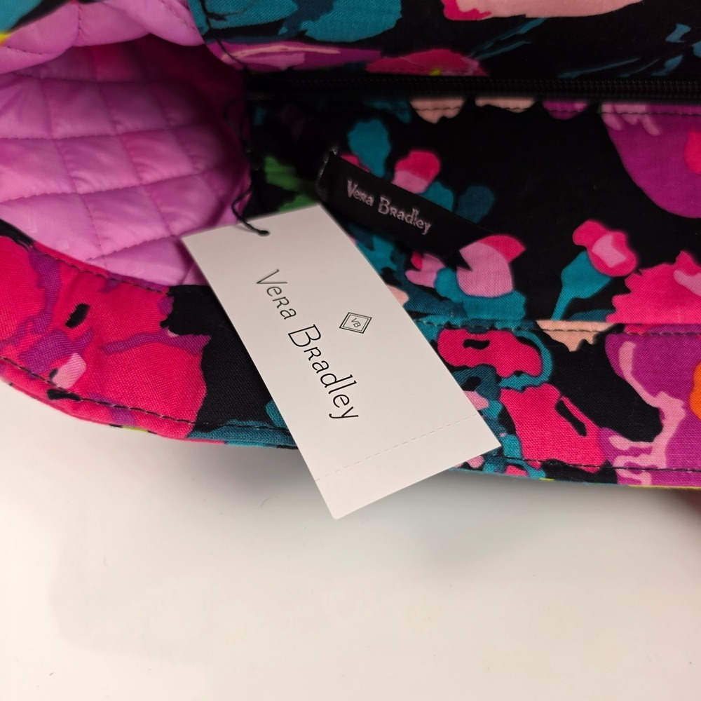 Vera Bradley Get Going Tote Hilo Meadow Quilted Large NWT Retired Floral Bag - Picture 3 of 10